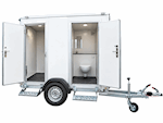 Easywagon 240 | Toiletvogn til 2per - Ø110 slangeudtag Toilet-/badvogn