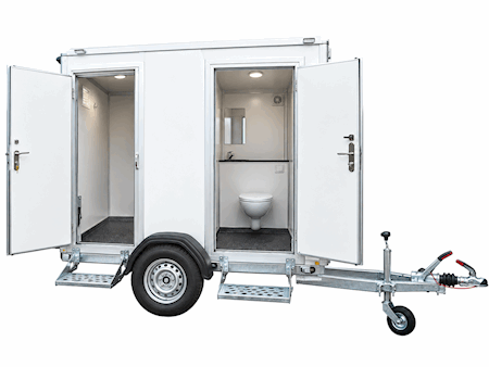Type 240: Toilet trailer with 2 toilets & grinder
